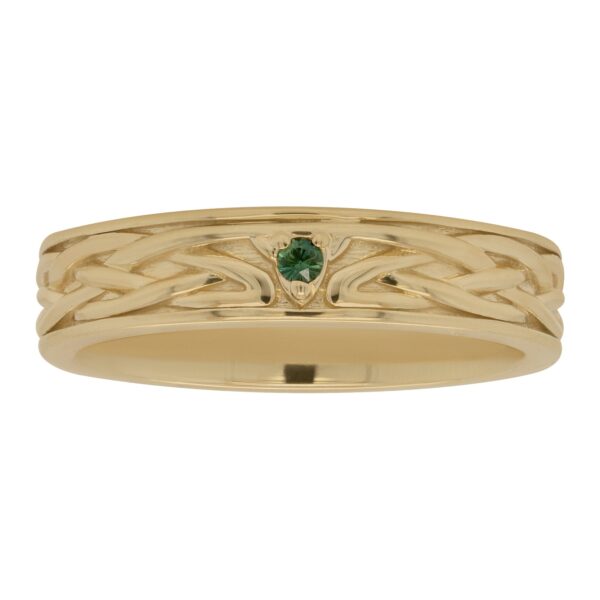 Custom Sapphire Celtic Knot Band
