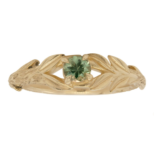 Branch and Leaf Inspired Engagement Ring