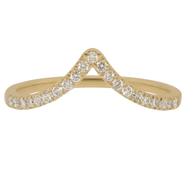 Deep Chevron Diamond Band