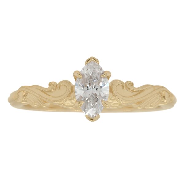 Marquise Filigree Swirl Ring
