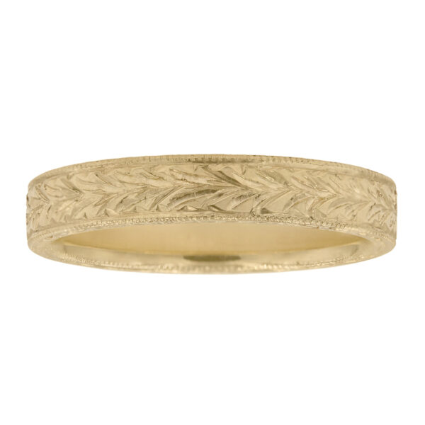 Custom Matching Hand Engraved Bands
