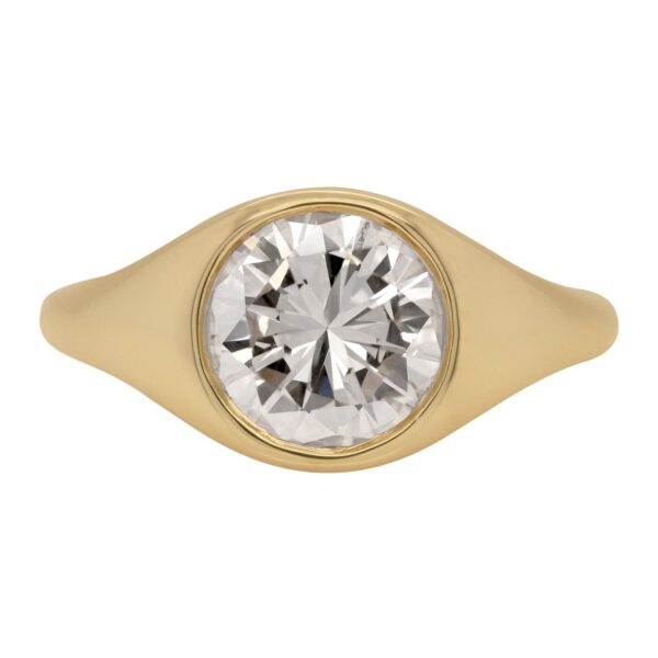 Custom Dome Style Engagement Ring