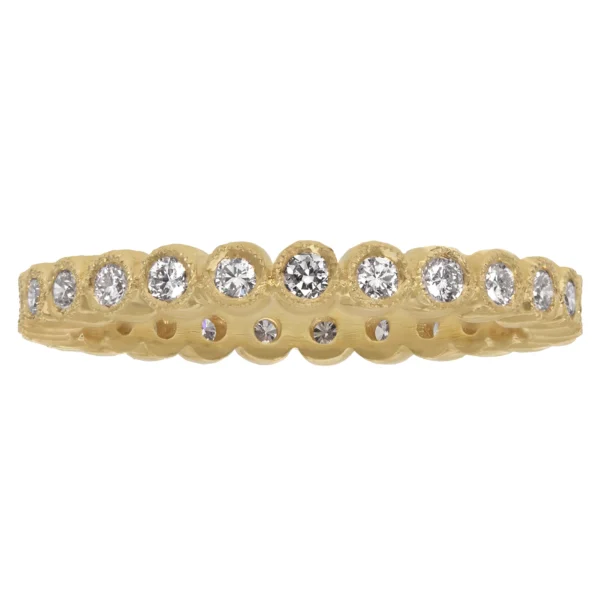 Milgrained Bezel Diamond Eternity Band