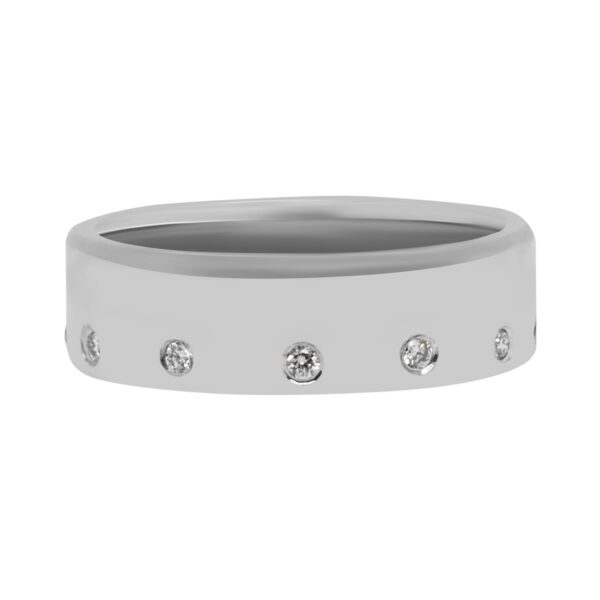 Custom Diamond Hammered Band