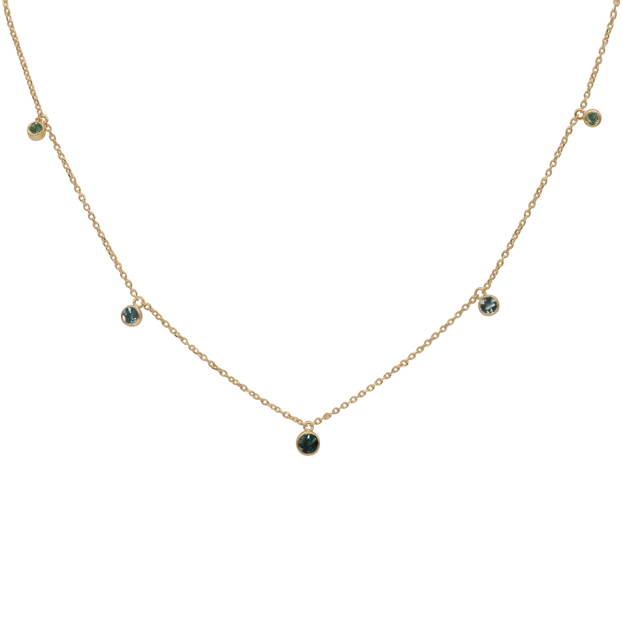 5 Stone Oceans Capsule Necklace