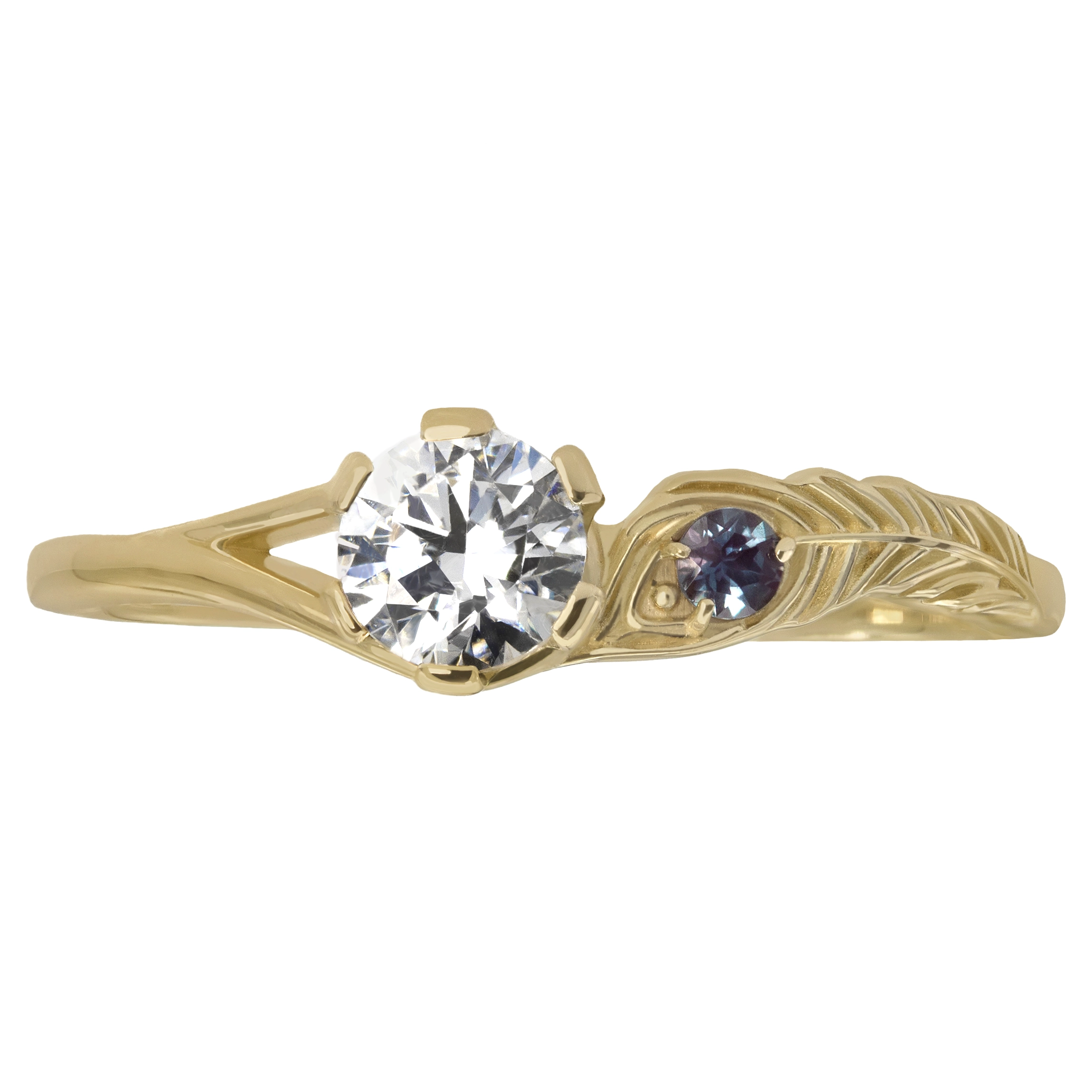Peacock Feather Ring