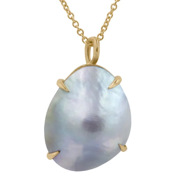 Freeform Mabe Pearl Necklace