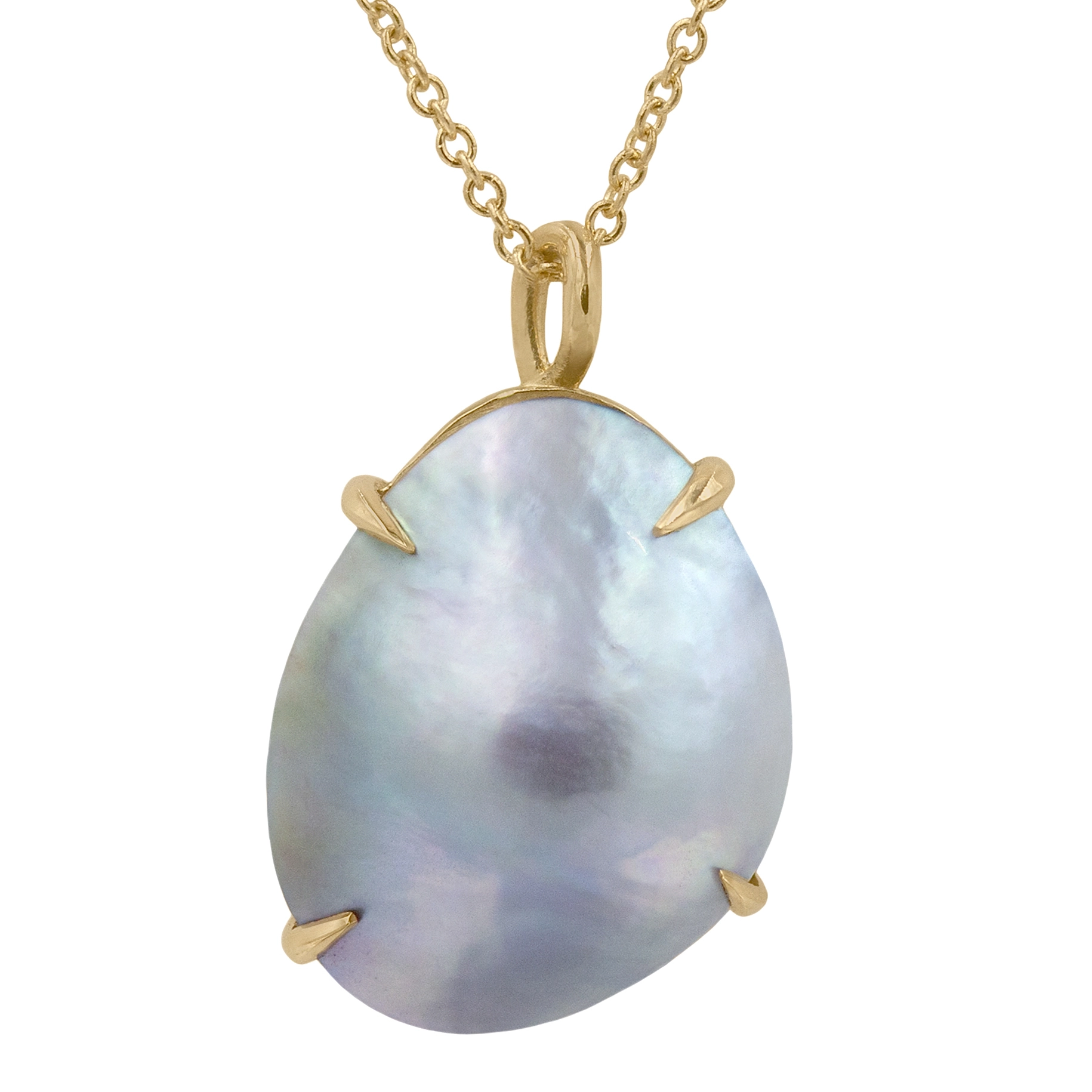 Freeform Mabe Pearl Necklace