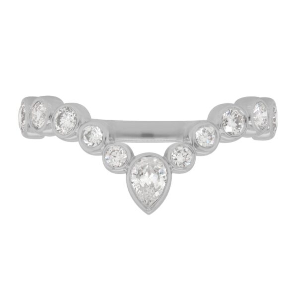 Custom Contour Bezel Diamond Band