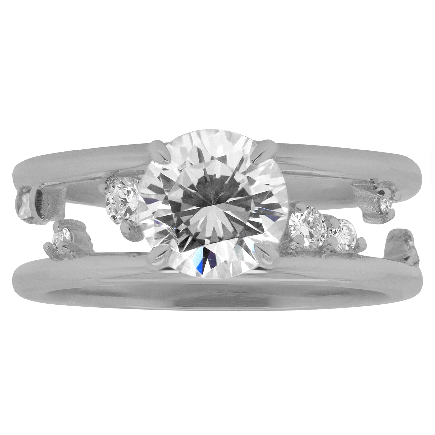 Space and Time Parallel Ring | Emily Chelsea Jewelry
