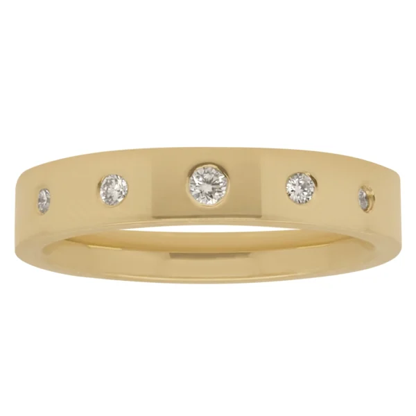Standard with Diamonds Band 4mm