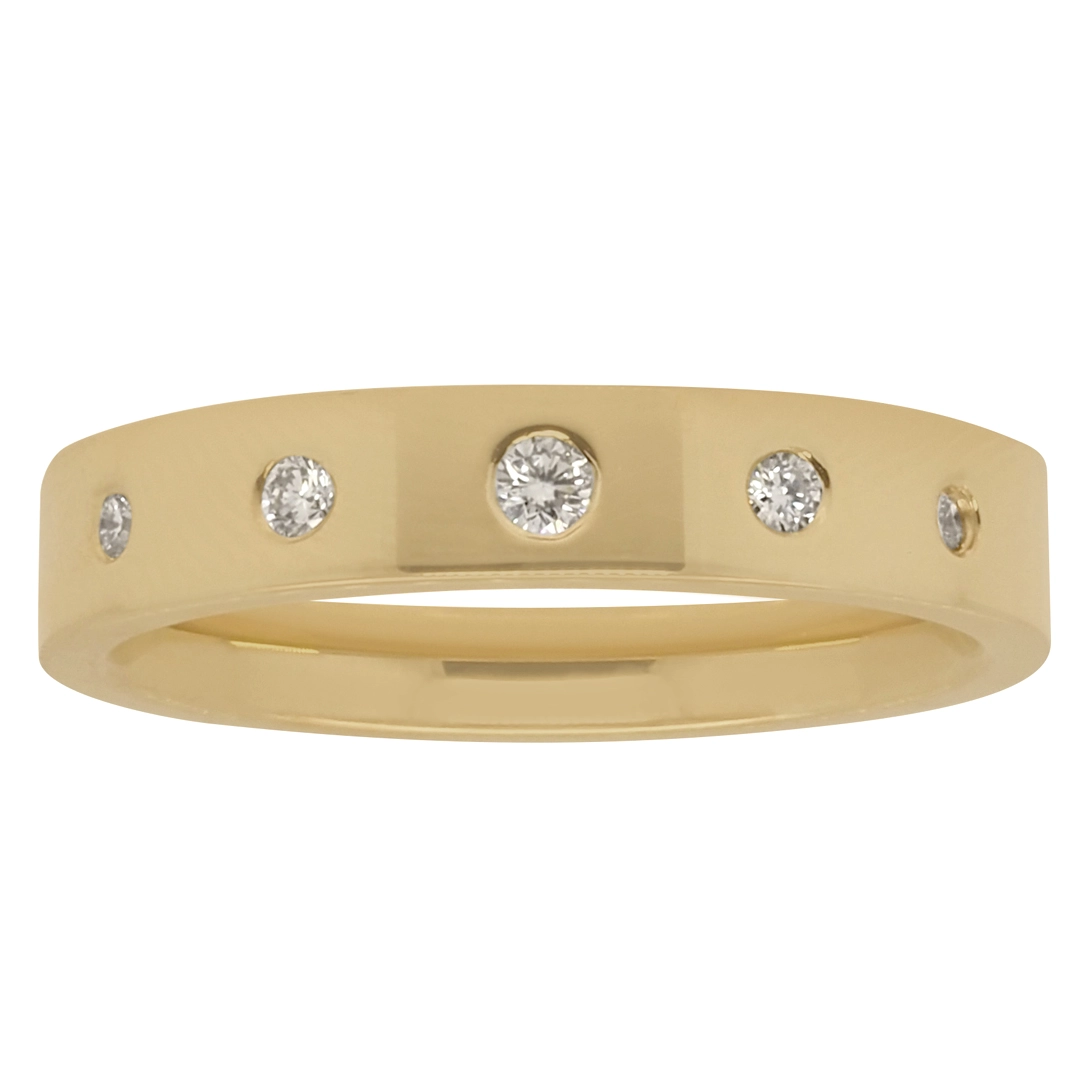 Standard with Diamonds Band 4mm