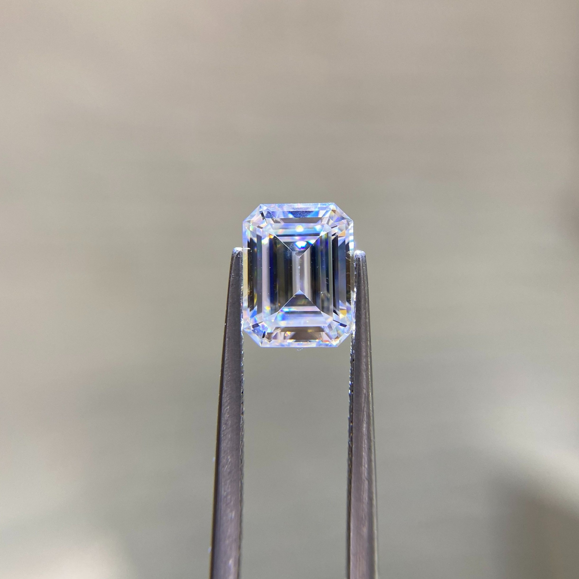1.75ctw dew Emerald Cut Moissanite
