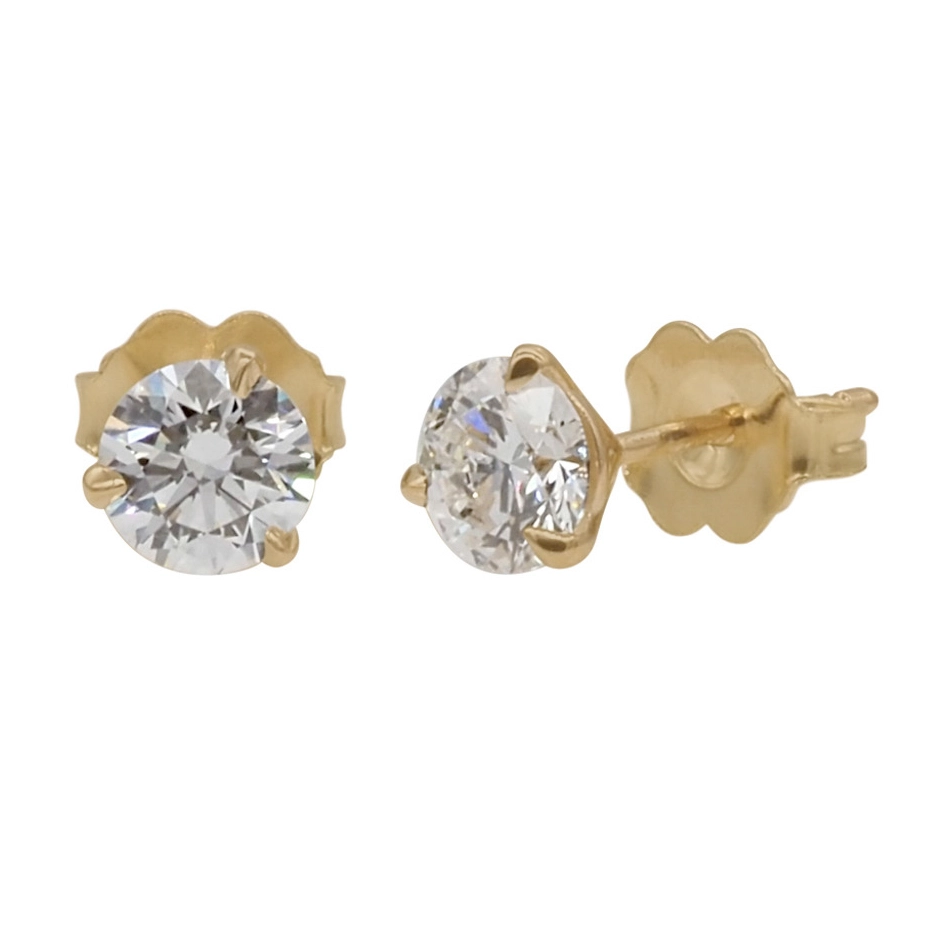 1.0ctw Lab Grown Diamond Martini Studs Emily Chelsea
