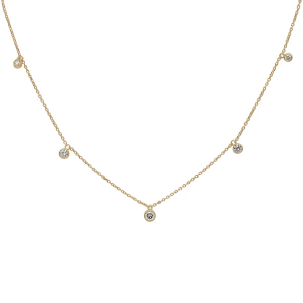 5 Stone Diamond Capsule Necklace