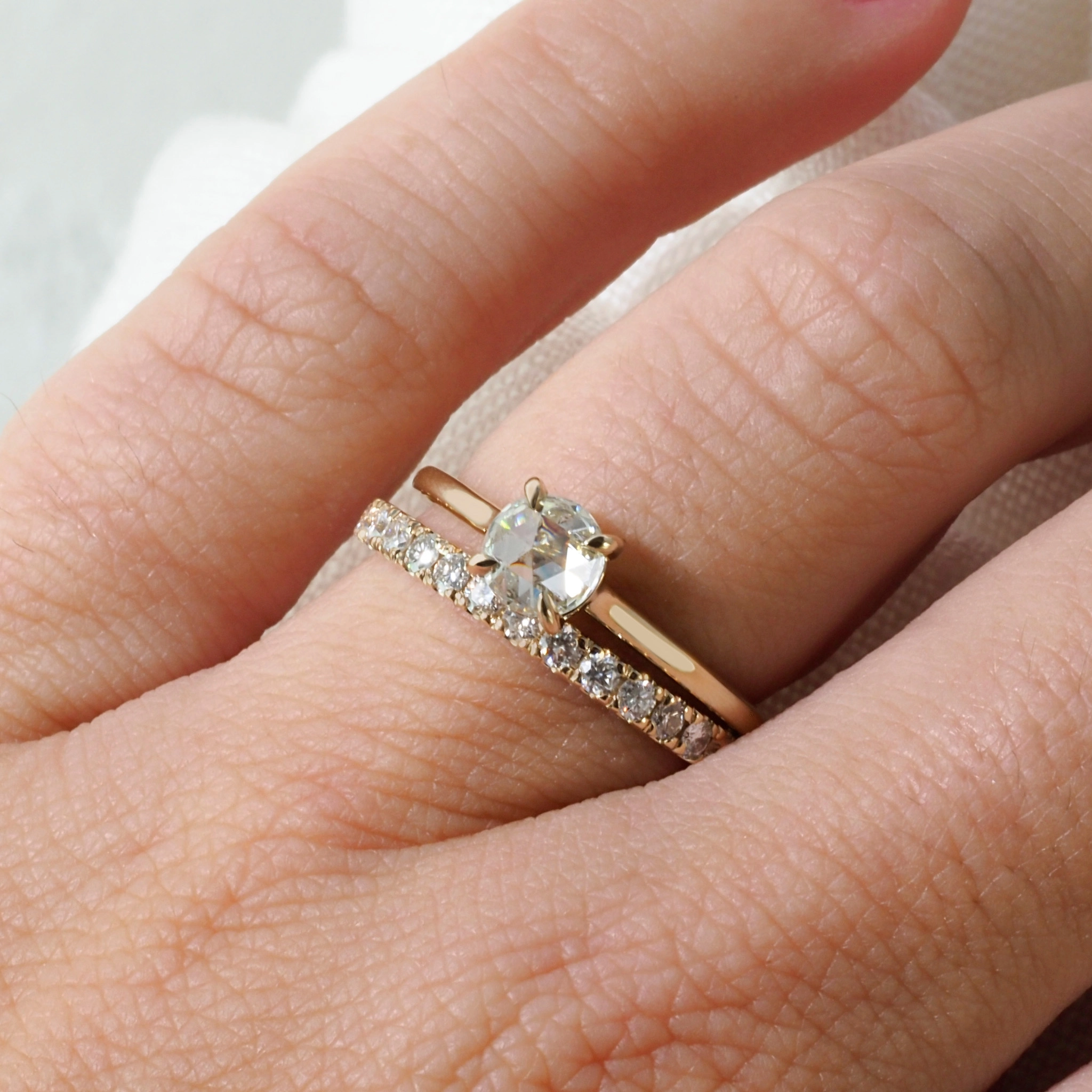 1.8mm Diamond Eternity Band | Emily Chelsea Jewelry