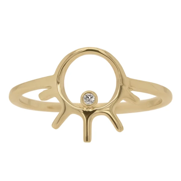 Sunset Diamond Ring