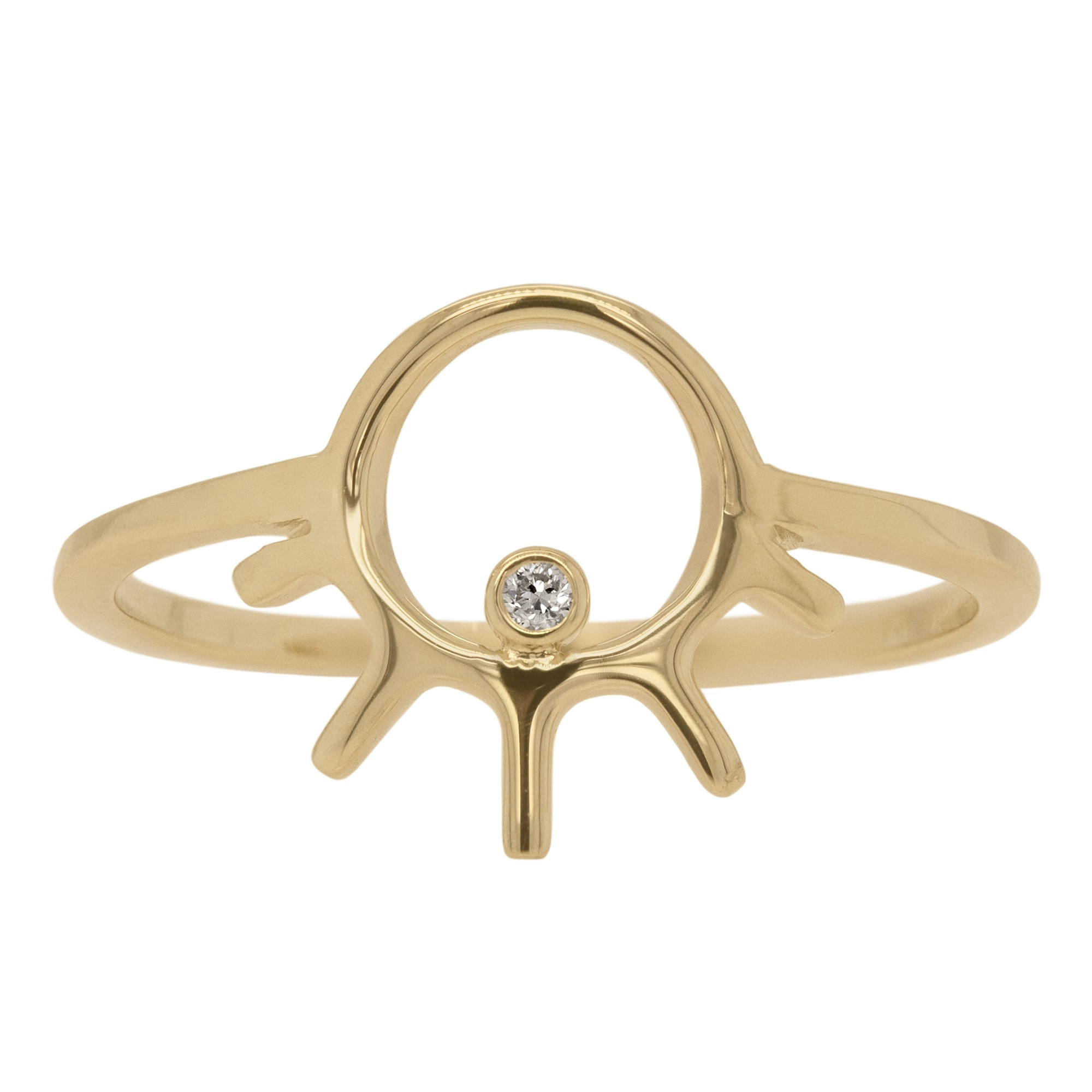 Sunset Diamond Ring