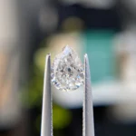 0.65ct pear-cut natural reclaimed diamond - Philadelphia custom jeweler.