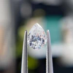 0.58ct pear-cut natural reclaimed diamond - Philadelphia custom jeweler.