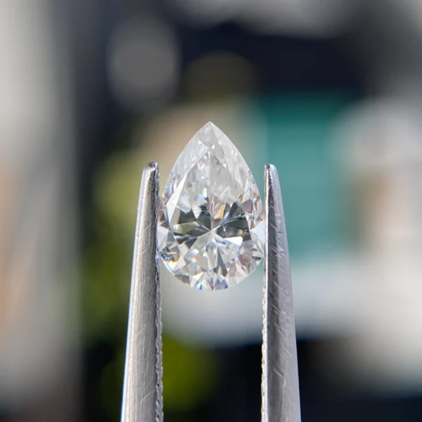 0.61ct pear-cut natural reclaimed diamond - Philadelphia custom jeweler.