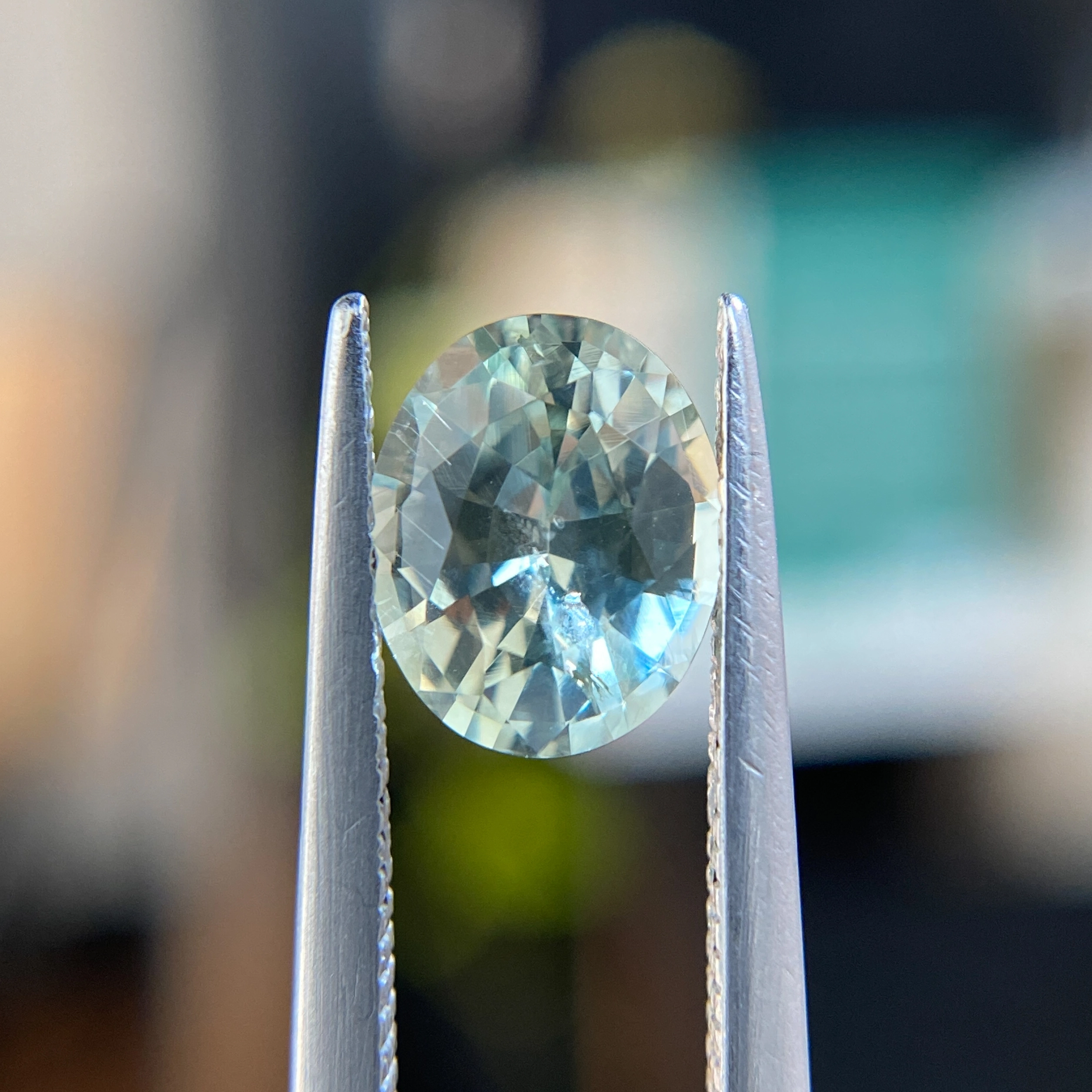 1.67ct Oval Montana Sapphire - Philadelphia custom jeweler Emily Chelsea.