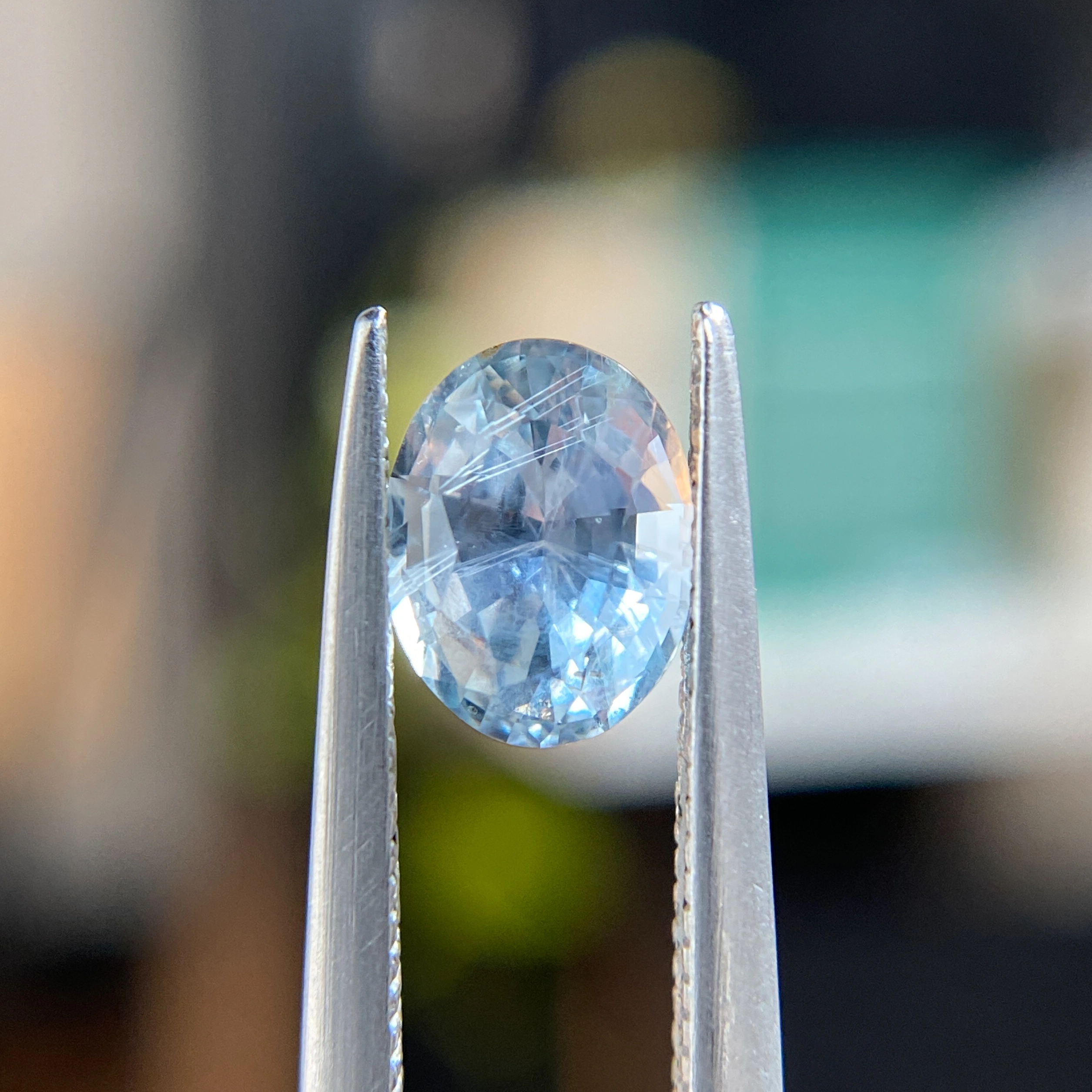 1.38ct Oval Montana Sapphire - Philadelphia custom jeweler Emily Chelsea.