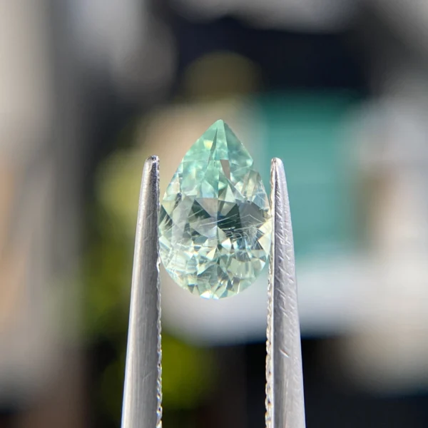 0.94ct Pear Cut Montana Sapphire - Philadelphia custom jeweler Emily Chelsea.