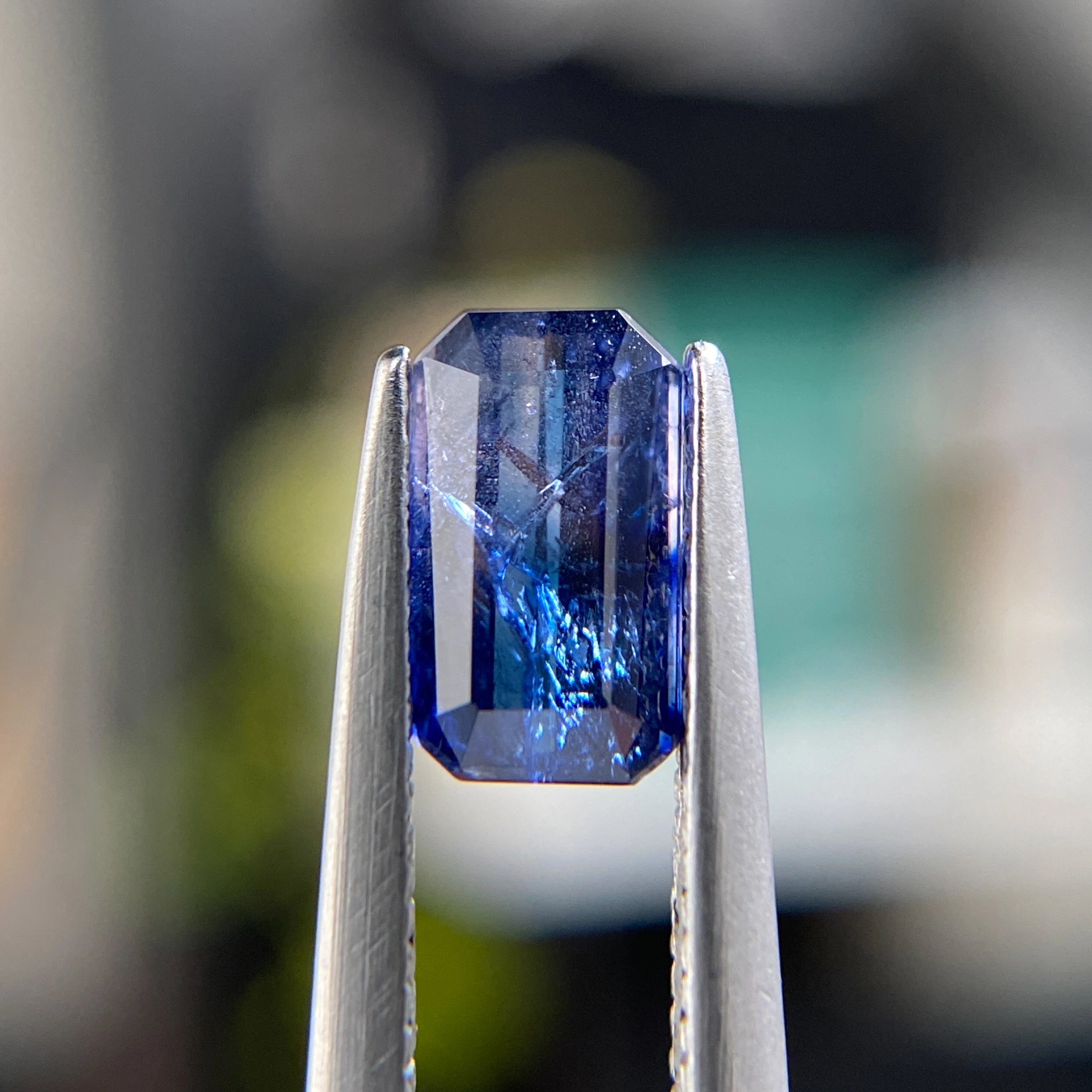 1.33ct Emerald-Cut Winza Sapphire Ring | Emily Chelsea