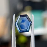 2.40ct Hex Slice Montana Sapphire- Emily Chelsea Custom Jeweler in Philadelphia.