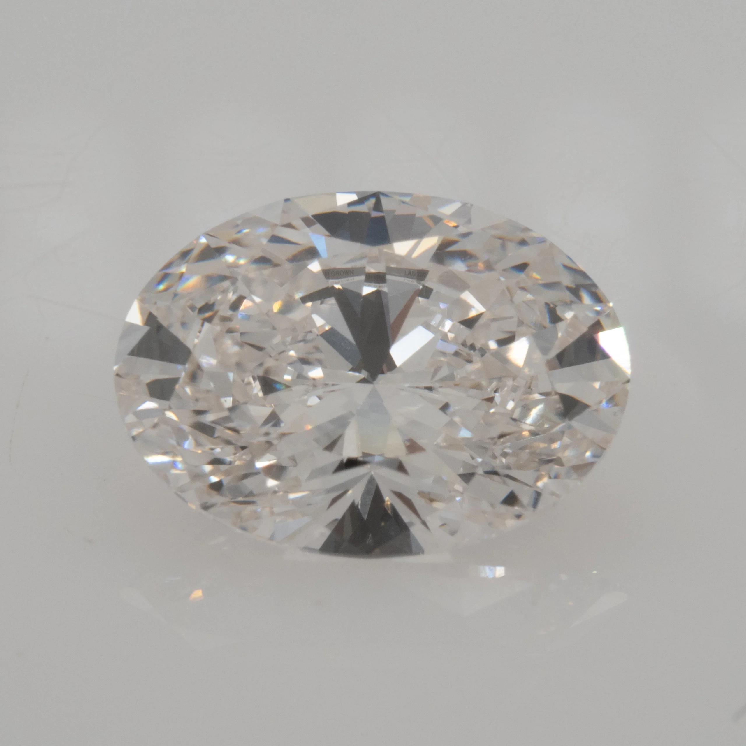 A 3.0ct Lab Grown Oval Cut Diamond - Emily Chelsea Jewelers