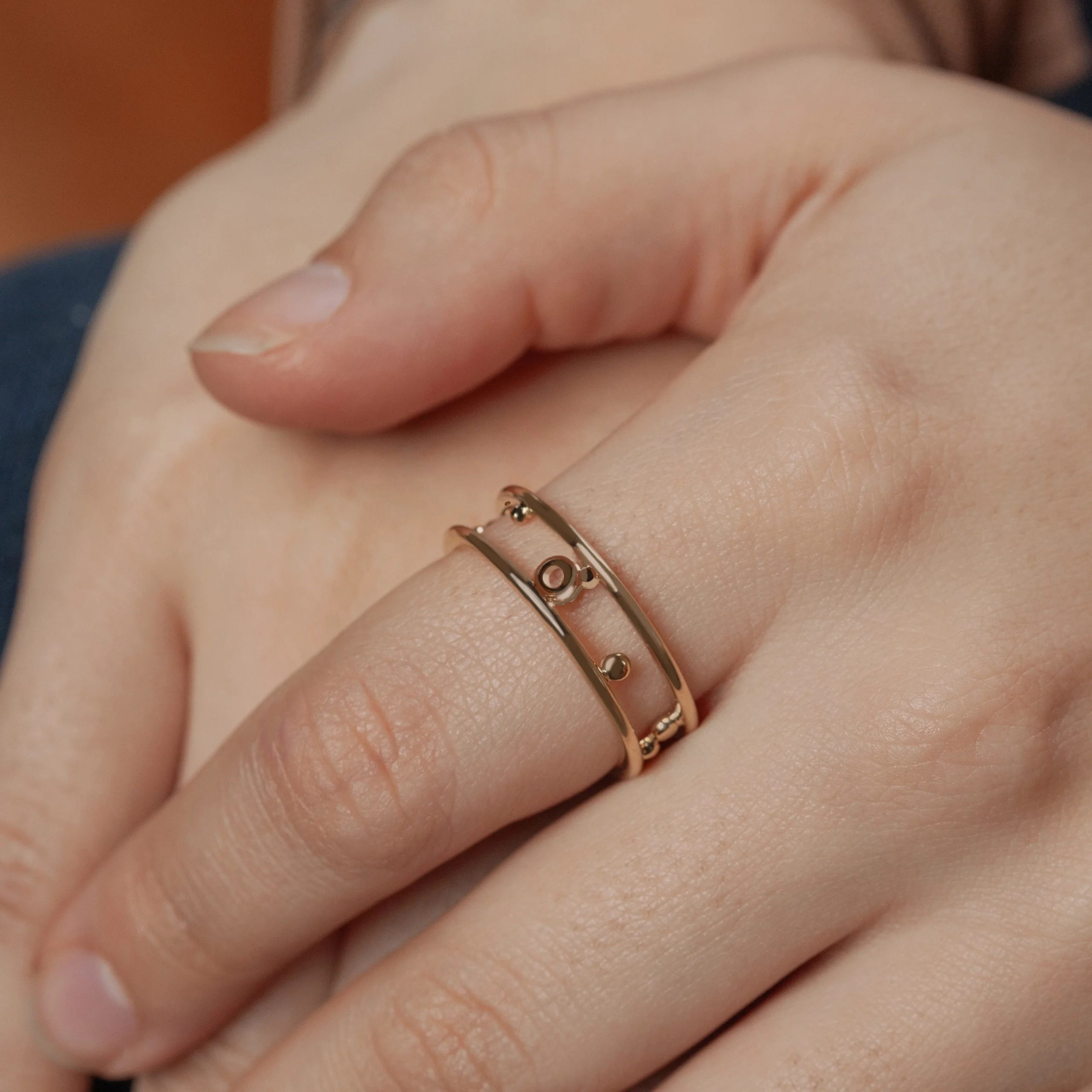 Pinnacle Band by Emily Chelsea Jewelry, a custom-designed ring symbolizing milestones, movement, and personal growth.