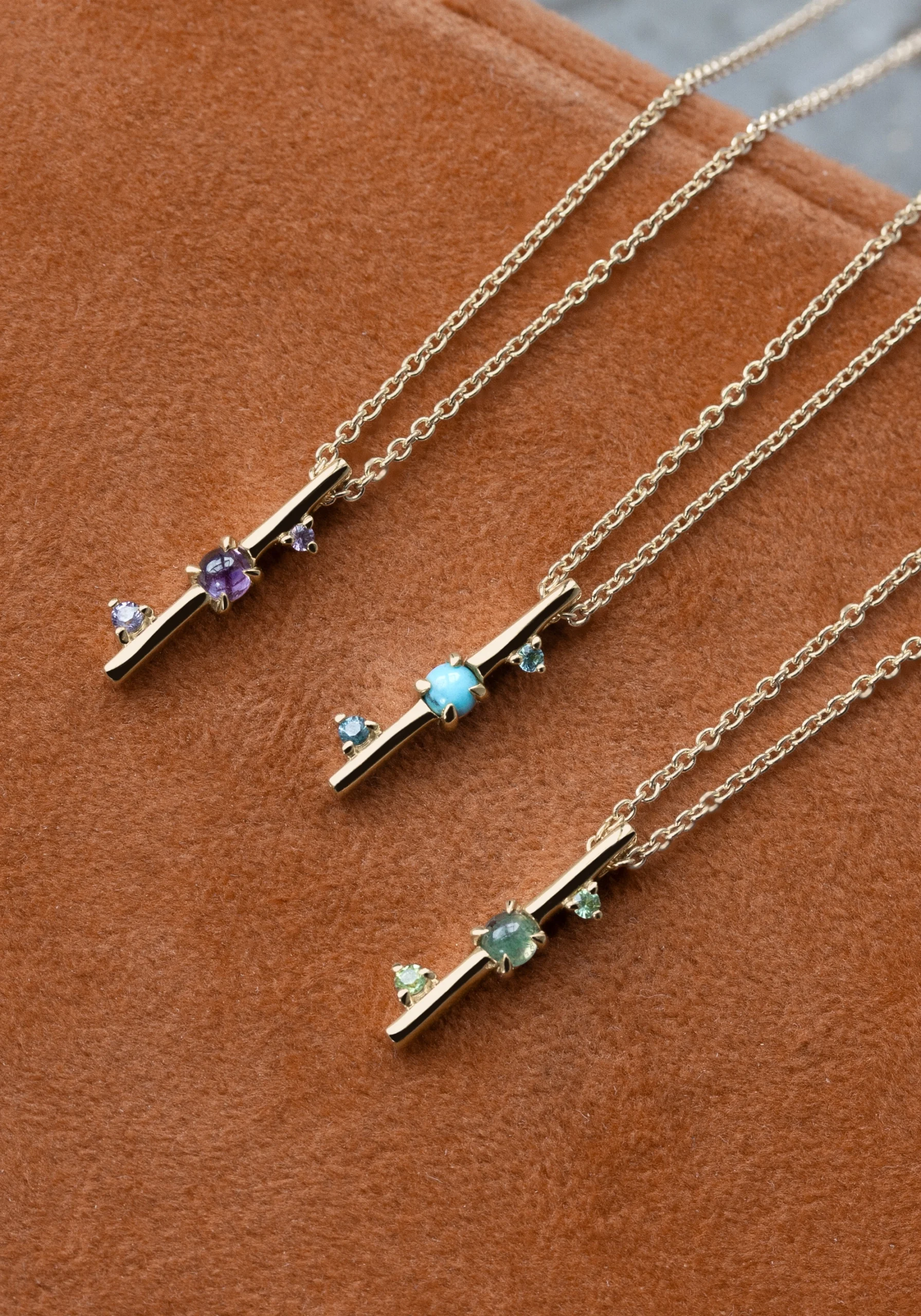 Space and Time Collection by Philadelphia’s Emily Chelsea Jewelry, featuring gemstones symbolizing milestones, resilience, and personal growth.