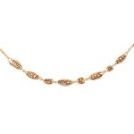 Literal Series necklace by Philadelphia's Emily Chelsea Jewelry, featuring 18kt Fairmined and mercury-free gold, honoring miners' contributions.
