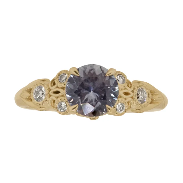 Custom Filigree ‘Coqui Frog’ Engagement Ring