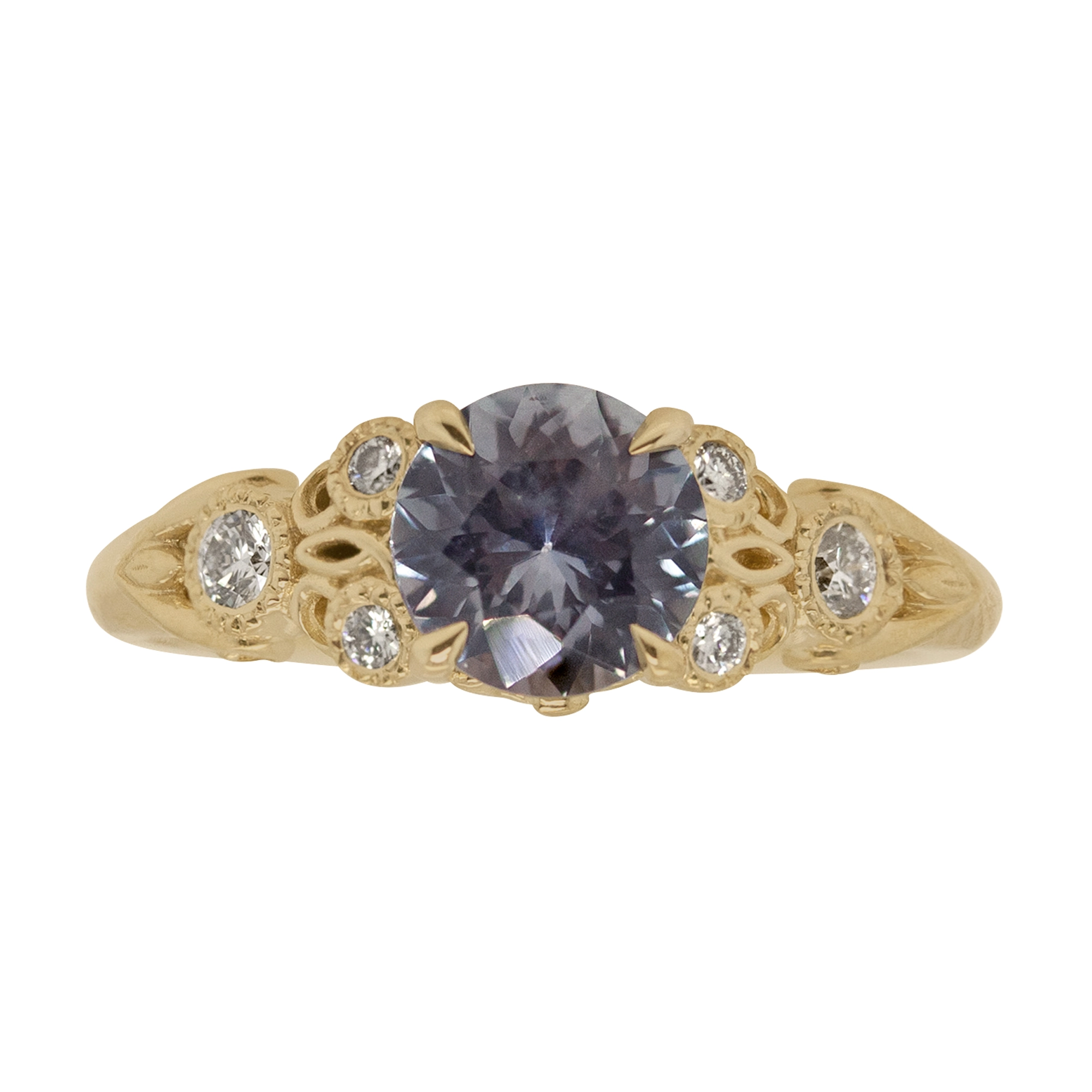 Custom Filigree ‘Coqui Frog’ Engagement Ring