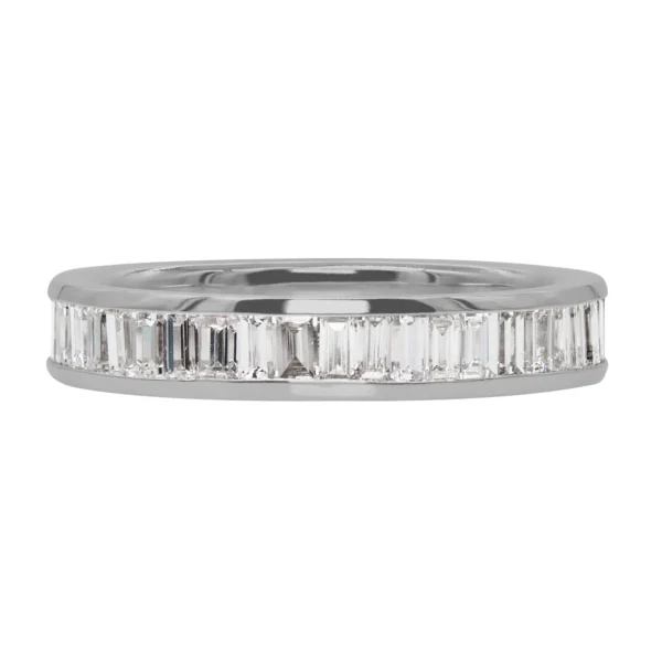 Channel Set Baguette Diamond Eternity Band