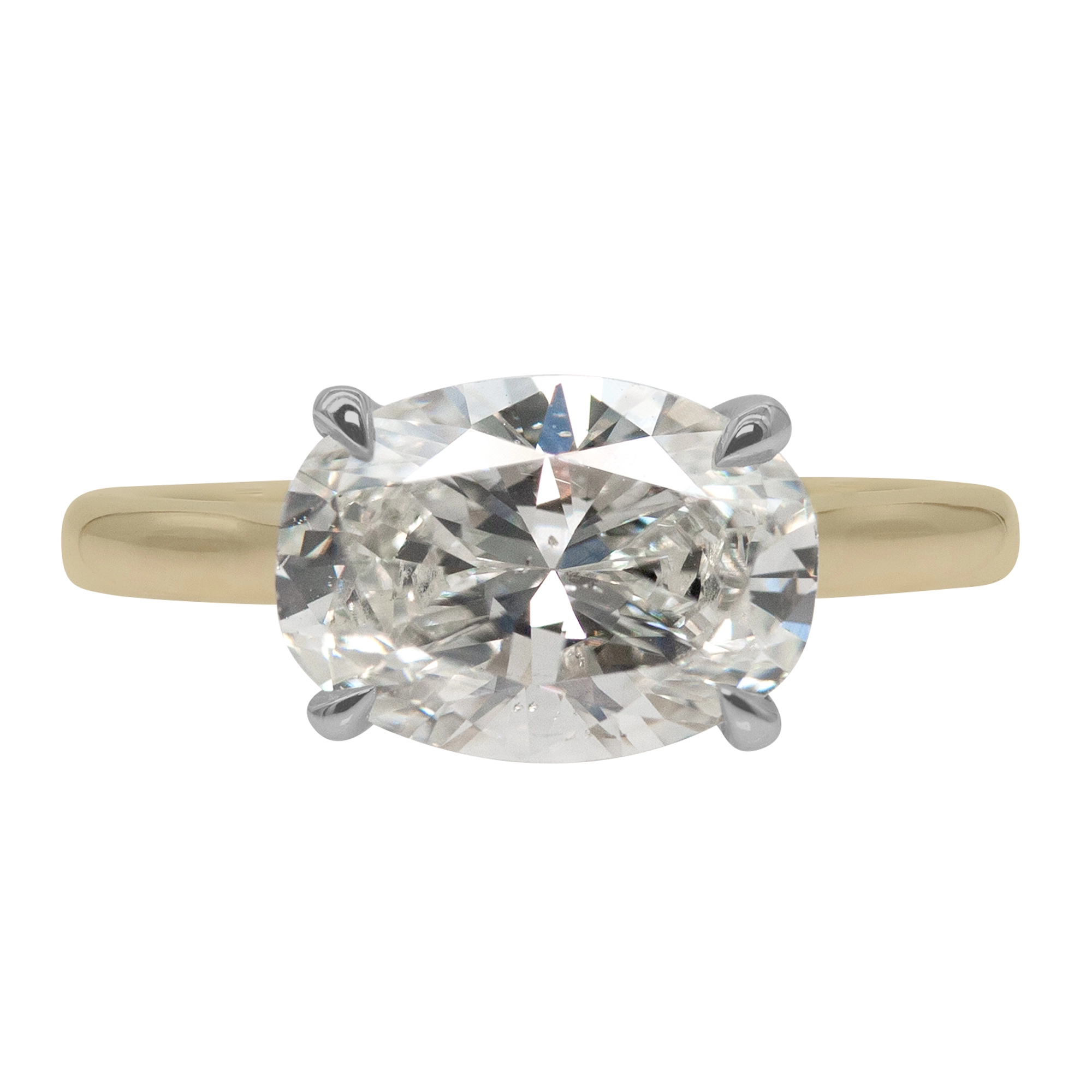 Custom Two-Toned Solitaire Ring