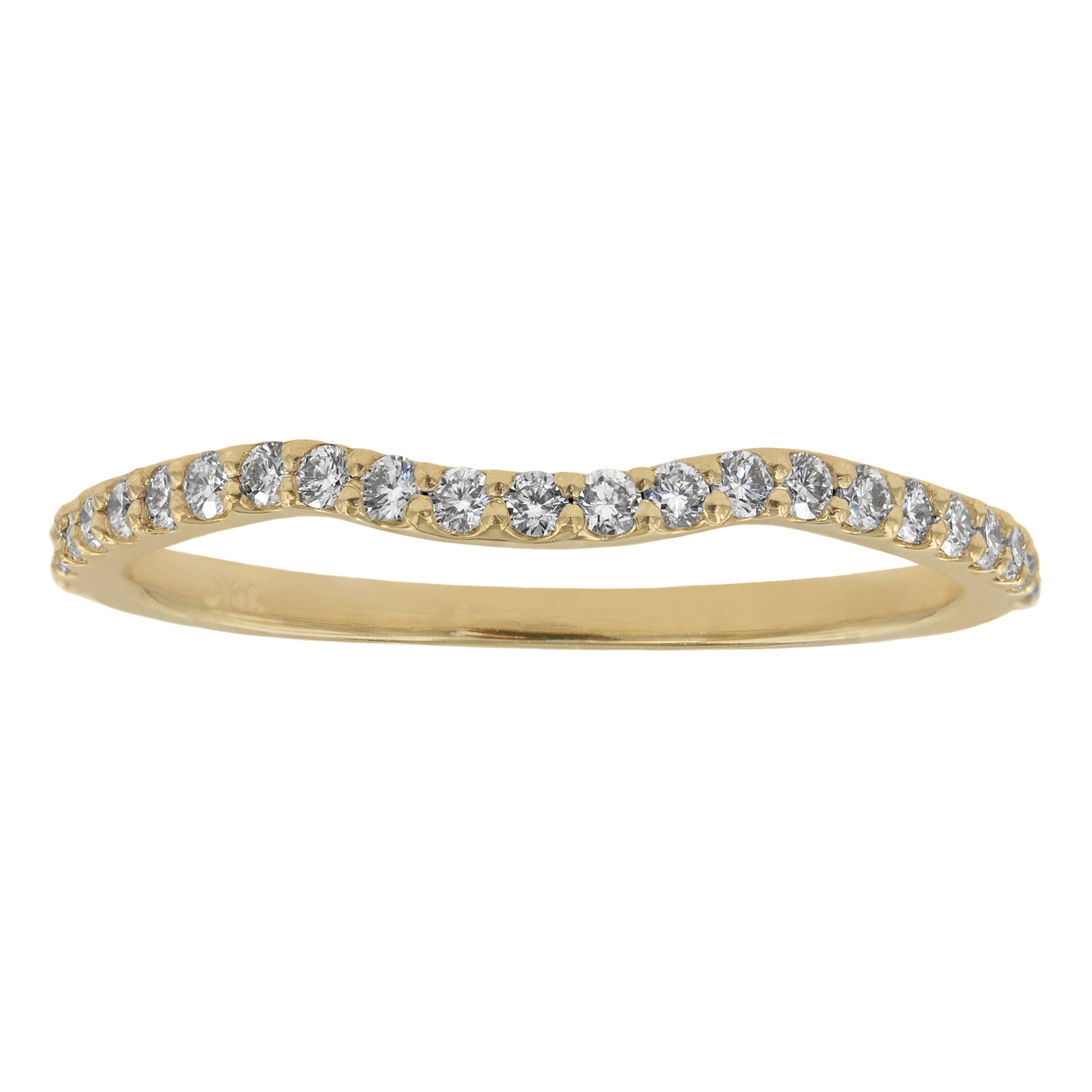 Simple Diamond Contour Band