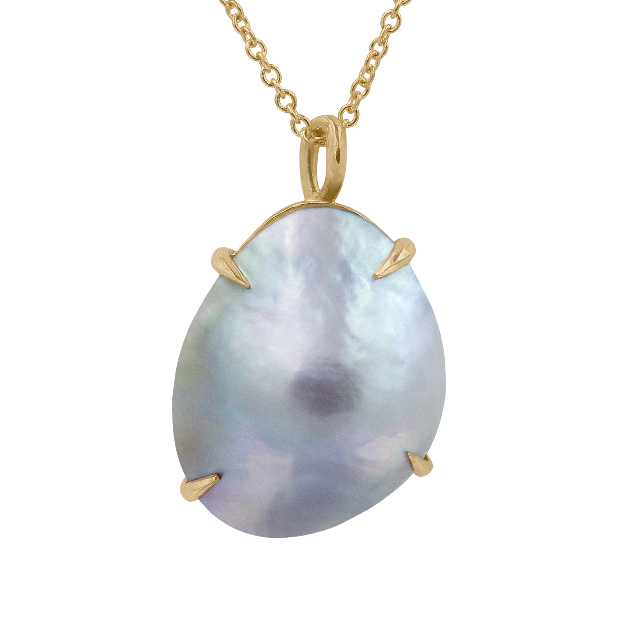 Freeform Mabe Pearl Necklace