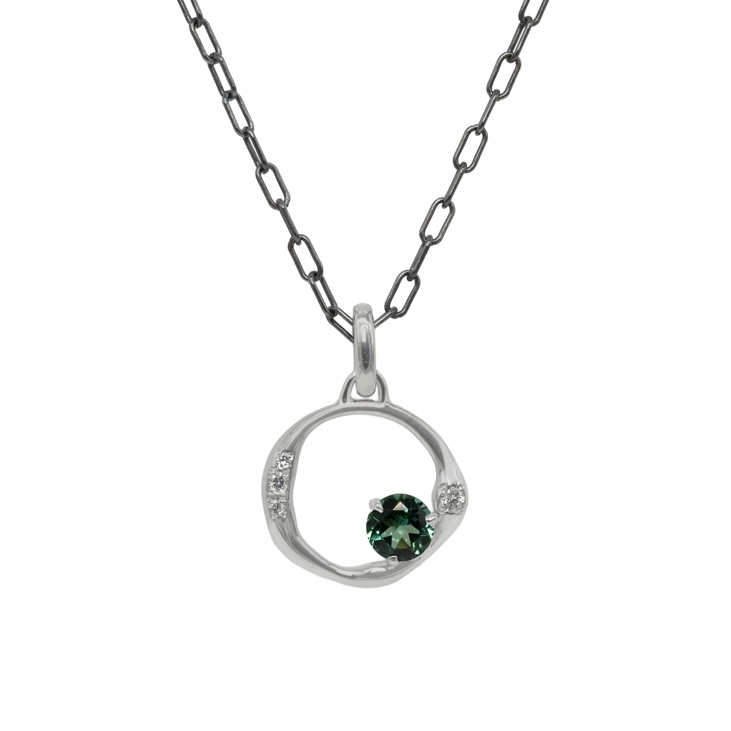 Limited Edition Aura Necklace No.1 With Seafoam Tourmaline