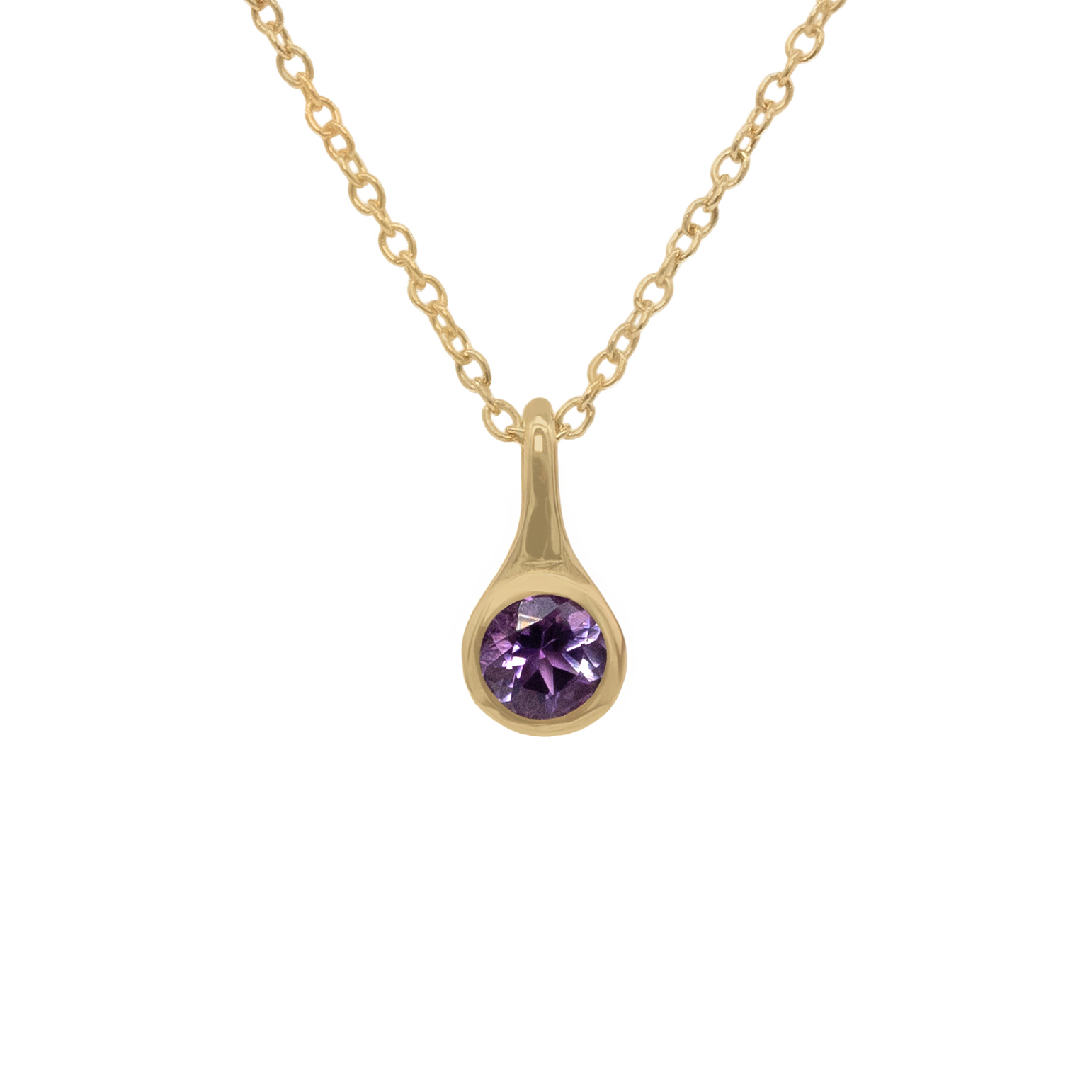 Amethyst Capsule Necklace