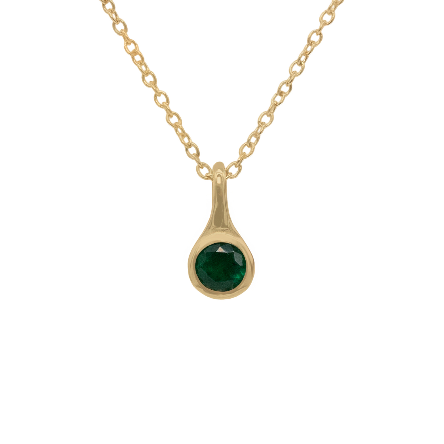 Emerald Capsule Necklace