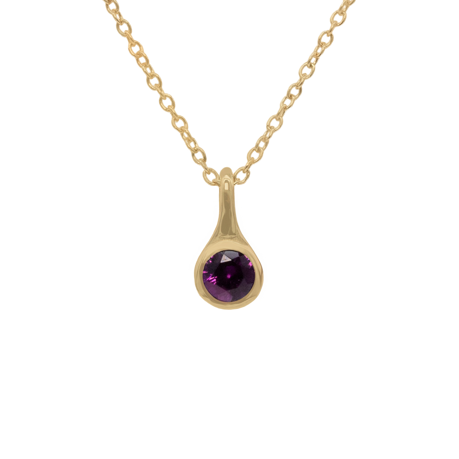 Garnet Capsule Necklace