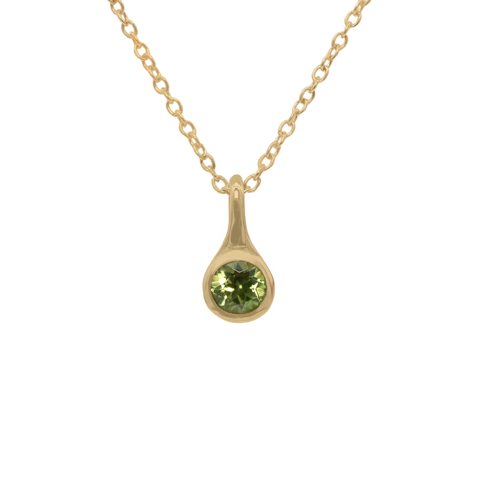 Peridot Capsule Necklace