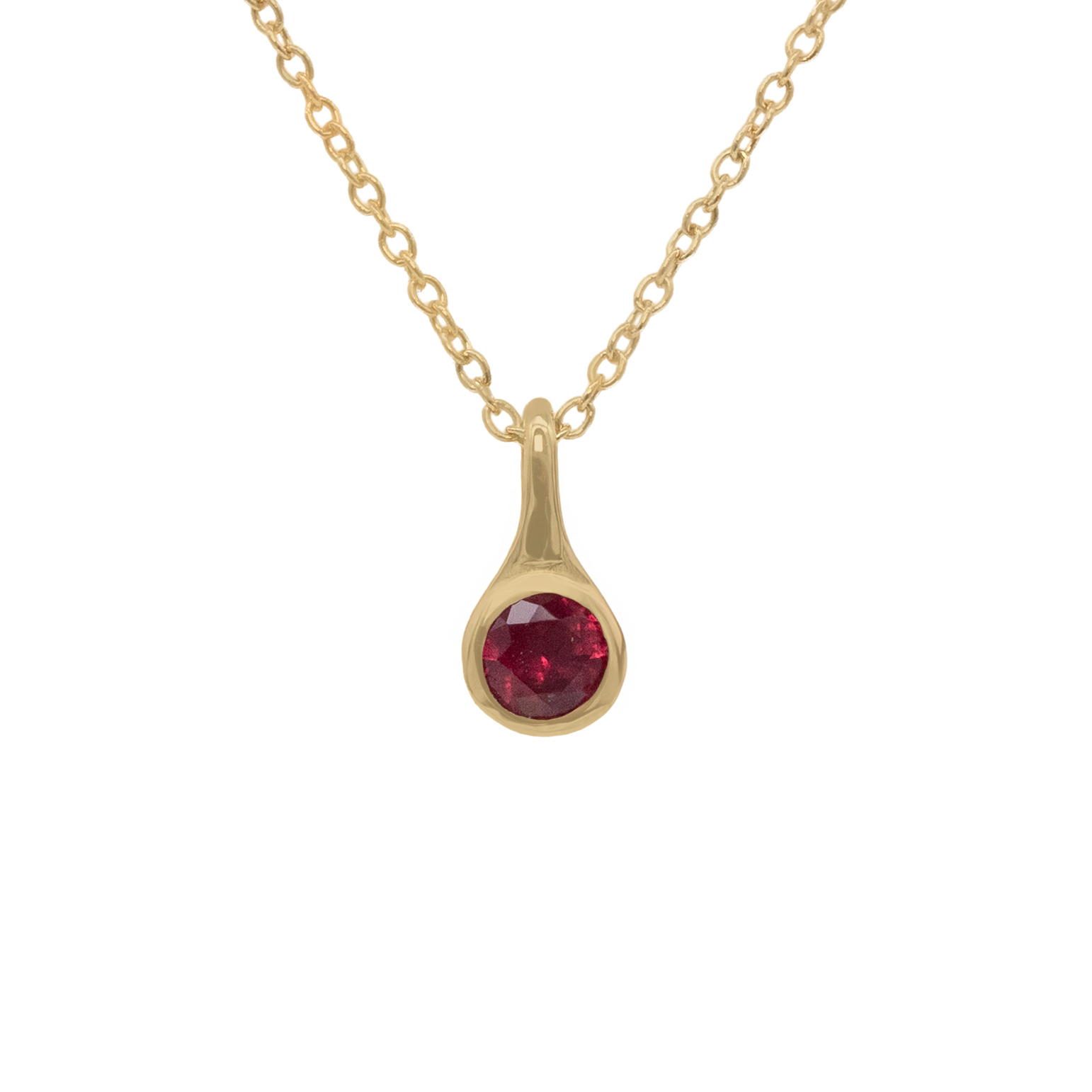 Ruby Capsule Necklace