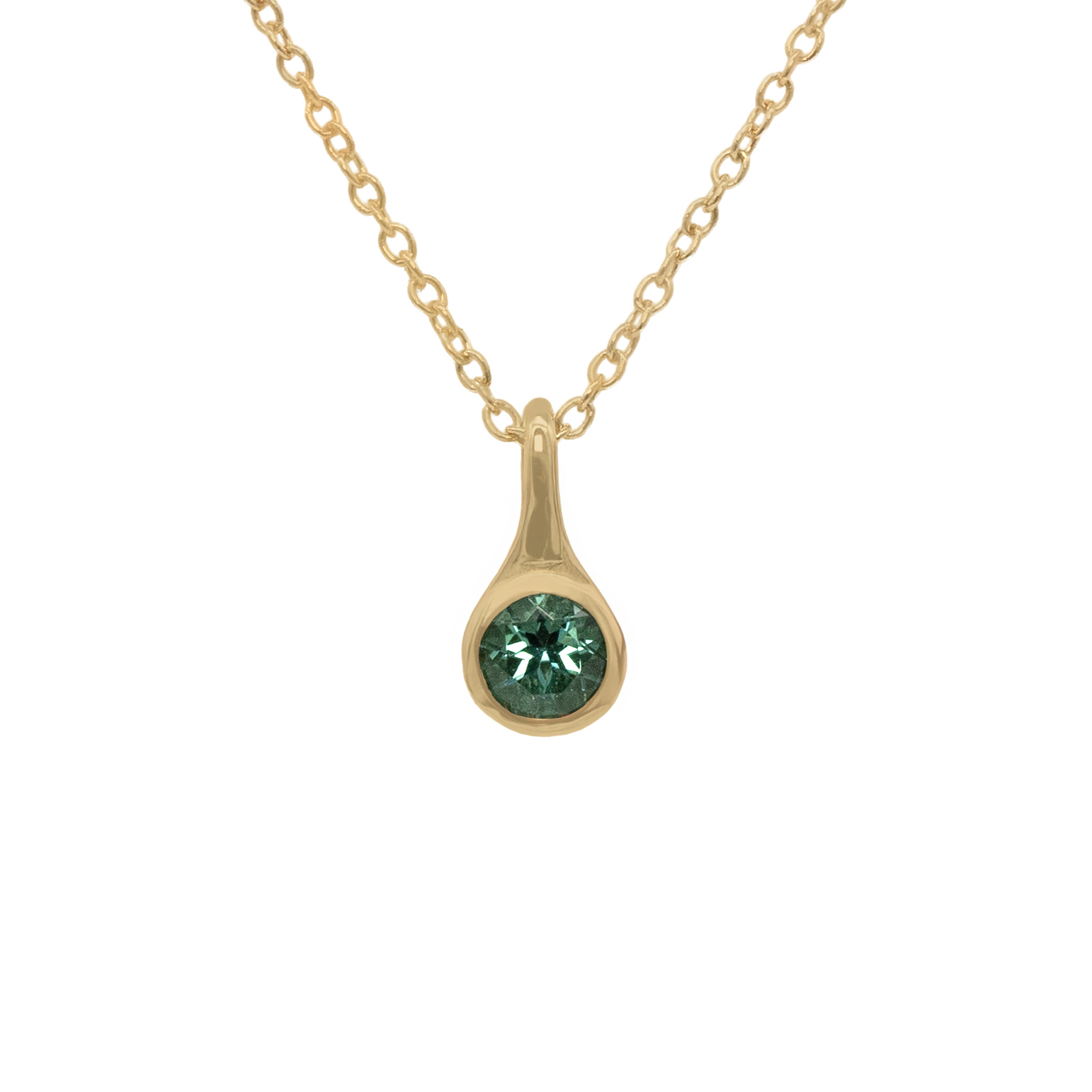 Tourmaline Capsule Necklace