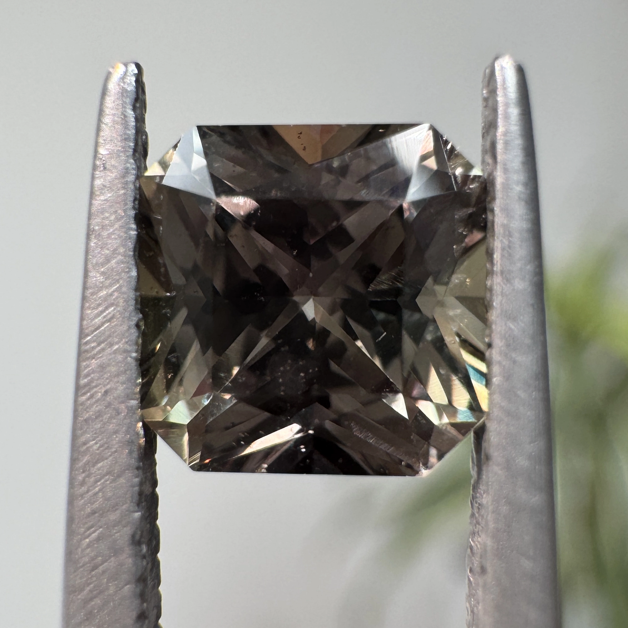 1.31ct Square Radiant Cut Color Change Montana Sapphire