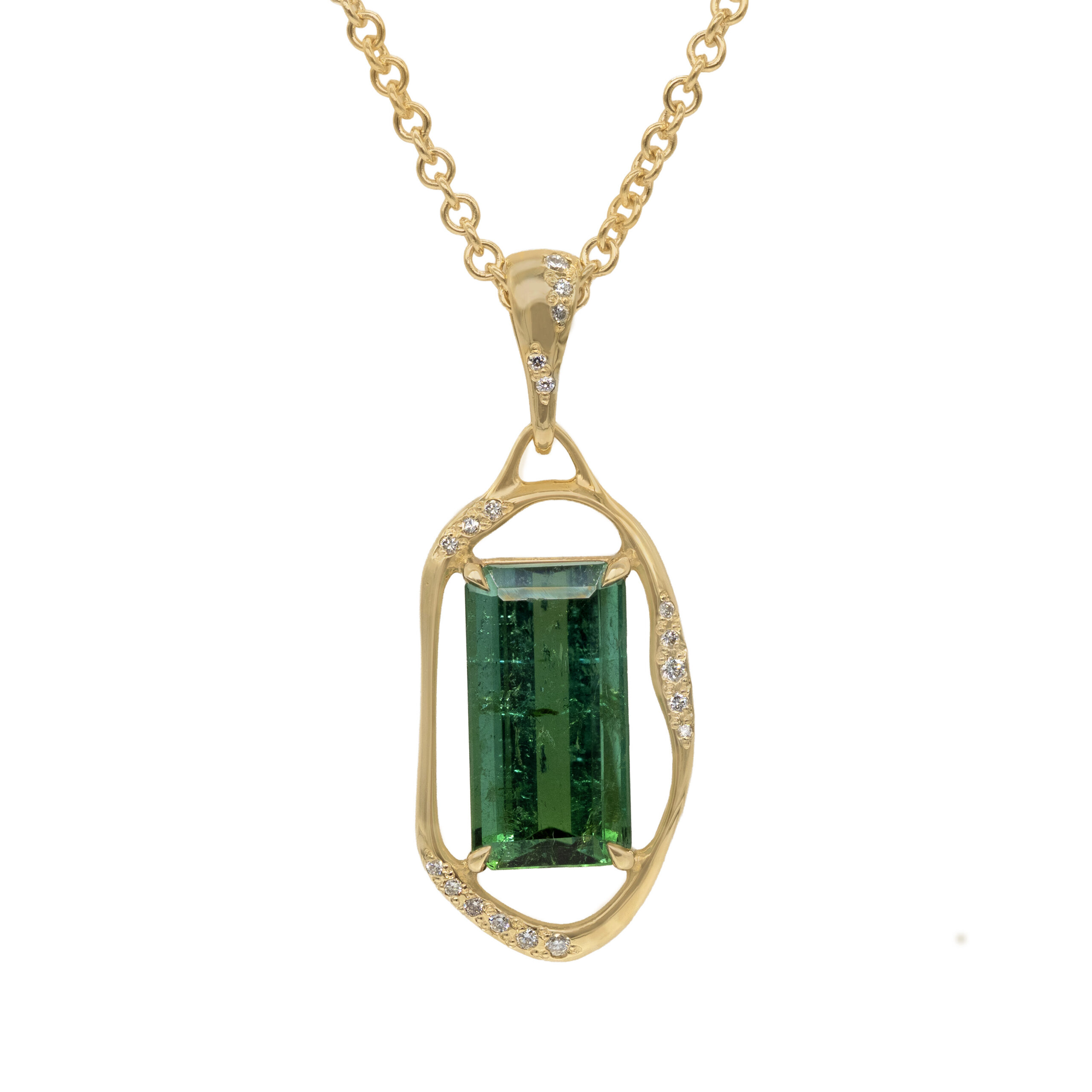 Tourmaline Airline Aura Necklace