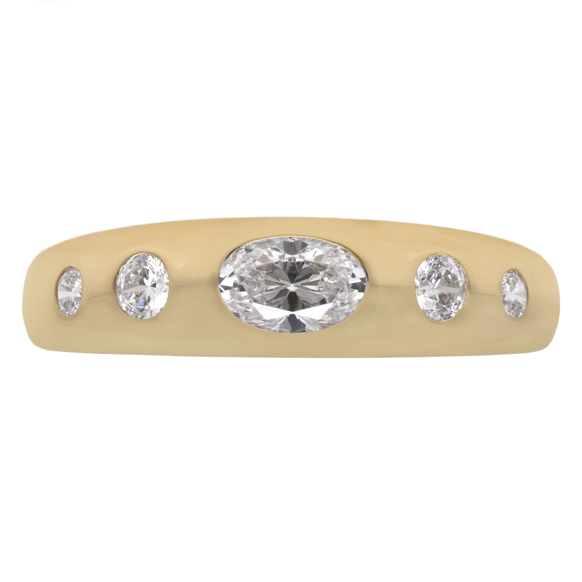 Oval Diamond Hague Ring